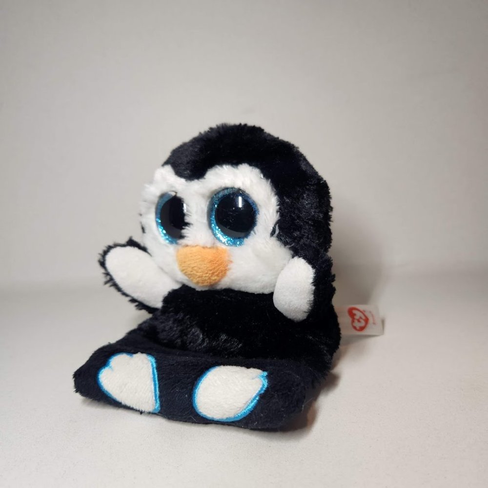 Ty Peek A Boos Penni The Penguin Phone Holder Plush Stuffed Animal Toy 6"  CUTE